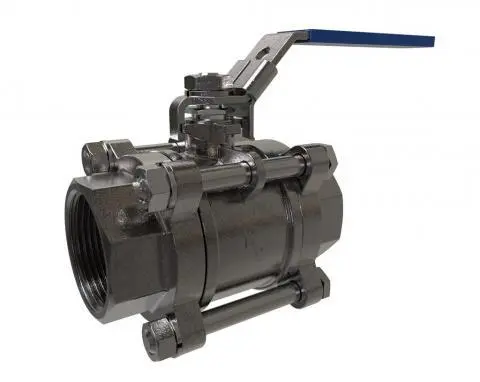 Proxico 3-piece threaded ball valve for HVAC and plumbing in Kenya.