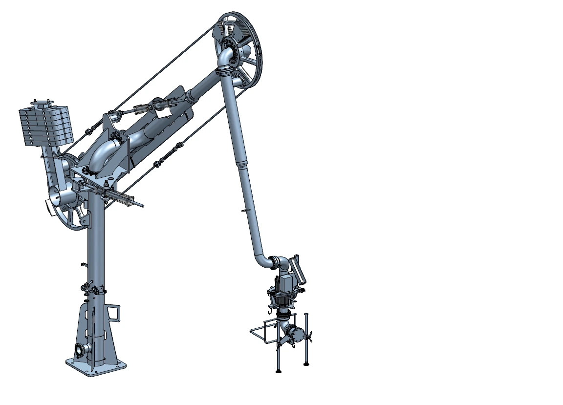 Proxico barge and coaster loading arm for port operations in Kenya
