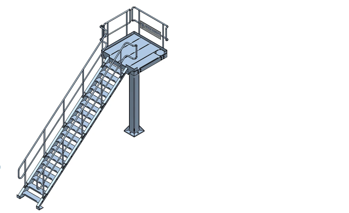 Proxico tanker access and loading platform with stairs in Kenya